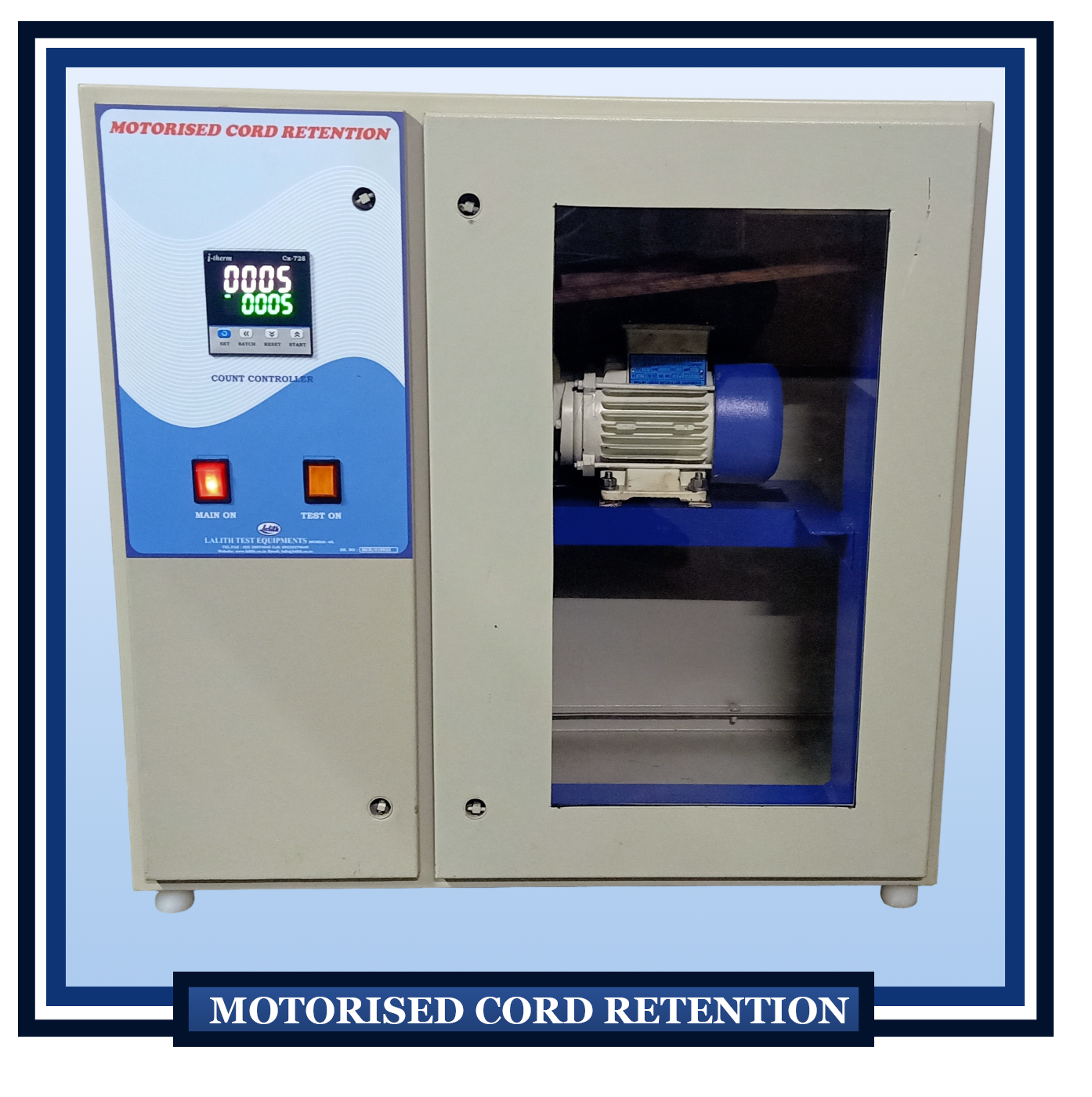 Cord Retention Test Apparatus Lalith Net