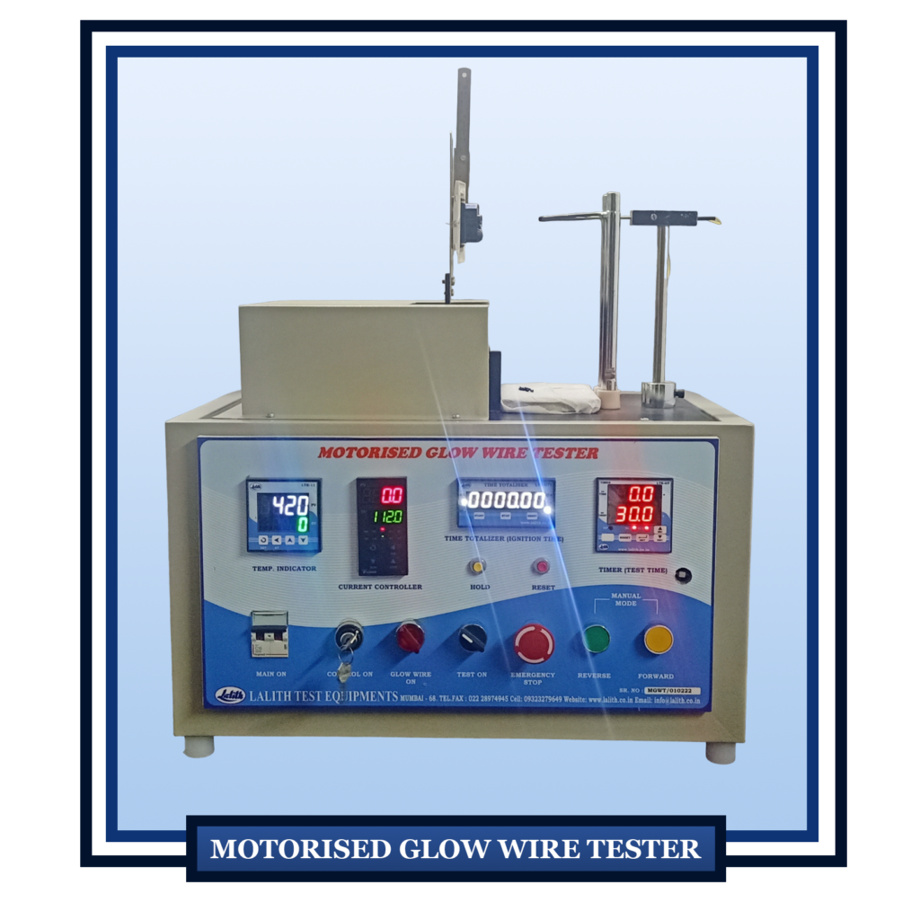 Glow Wire Test Apparatus Without Test Hood Motorized Lalith Net