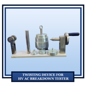 Twisting Device for HVAC Breakdown Tester.